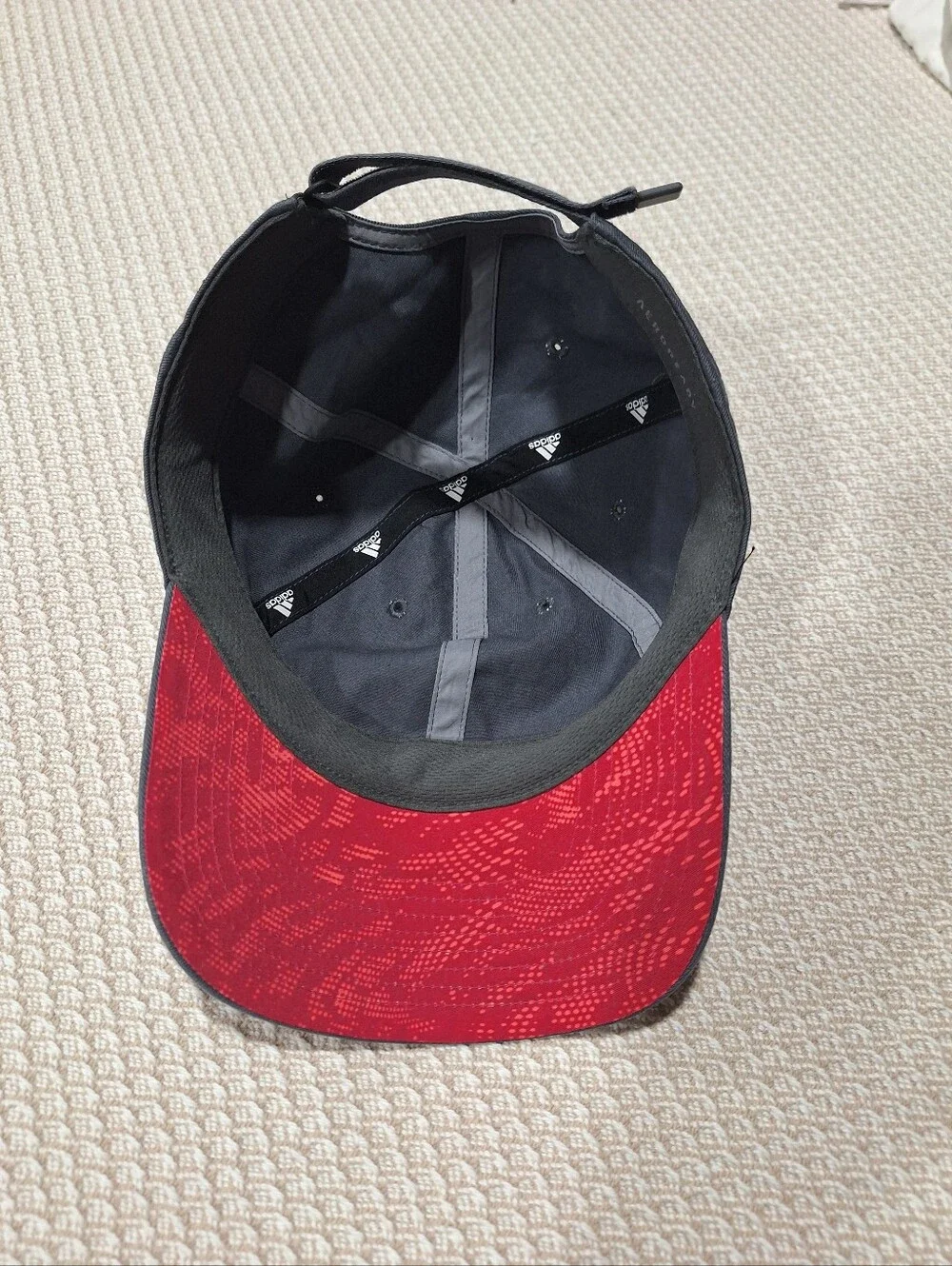 adidas Navy Cap with Red Embroidered Logo